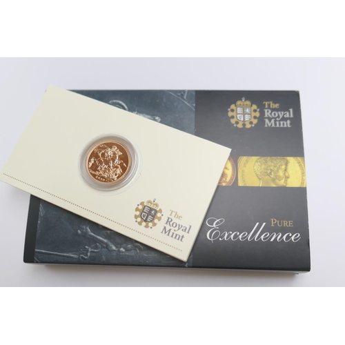 236 - 2010 United Kingdom sovereign (Royal Mint Bullion), boxed, weight 7.98g