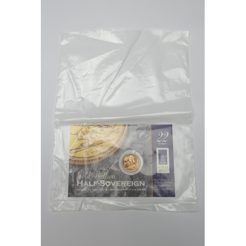 239 - 2000 United Kingdom half sovereign (Royal Mint Bullion), original packaging, weight 3.99g