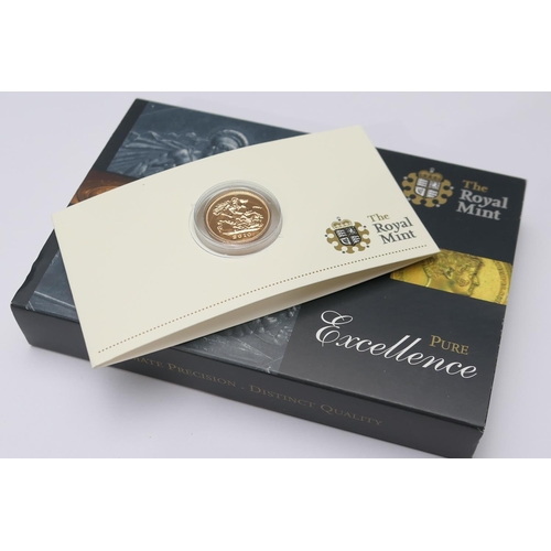 260 - 2010 United Kingdom half sovereign (Royal Mint Bullion), original box, weight 3.99g