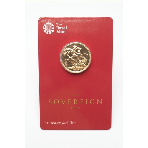 261 - 2016 United Kingdom sovereign (Royal Mint Bullion), original packaging, weight 7.98g