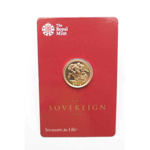 263 - 2016 United Kingdom half sovereign (Royal Mint Bullion), original packaging, weight 3.99g