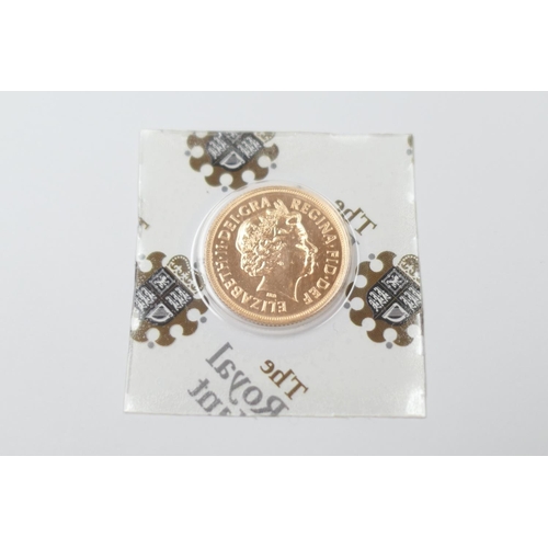 269 - 2012 Queen Elizabeth II Diamond Jubilee United Kingdom sovereign (Royal Mint Bullion), weight 7.98g