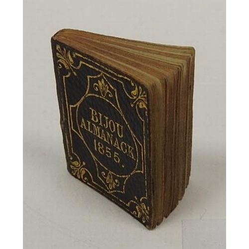 427A - Miniature book 'Bijou Almanack' by Rock Brothers, London 1855, 30mm x 25mm