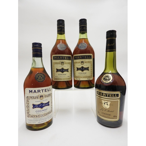 479 - Martell VS Cognac (3 bts); also Martell 3 Star Cognac (1 bt) (4)