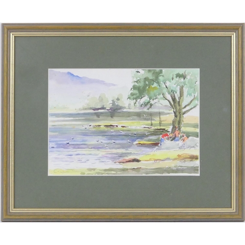 563 - Five works by Heather J Craigmile (b.1925): 'The Conwy Valley', pastel drawing, signed and dated 199... 