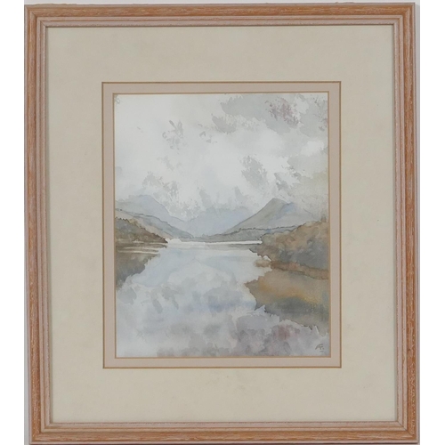 564 - Heather J Craigmile (b.1925), 'Conwy Valley', watercolour, signed and dated 1977, 16.5cm x 23cm; als... 