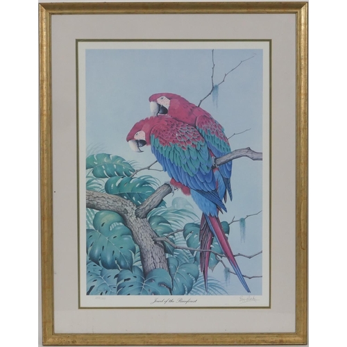 573 - Eric Peake (b.1940), 'Jewel of the Rainforest' signed limited edition print, with certificate, 58cm ... 