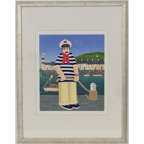 579 - Peter Heard (1939-2021), Sea Breeze, limited edition coloured print, numbered 169/300, signed in pen... 