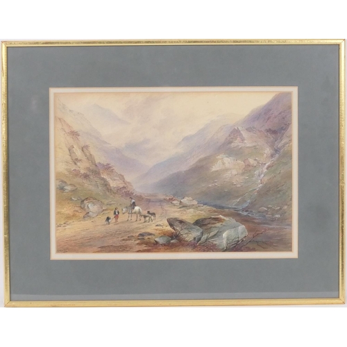 595 - Charles Frederick Buckley (1812 - 1869), three Highland views including Glen Coe, Loch Long and Loch... 