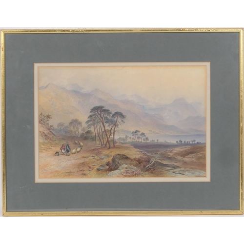 595 - Charles Frederick Buckley (1812 - 1869), three Highland views including Glen Coe, Loch Long and Loch... 