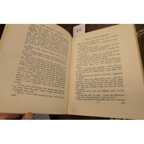 412 - Frances Hodgson Burnett 'The Secret Garden' illus. Charles Robinson, 1st edition, published by Heine... 