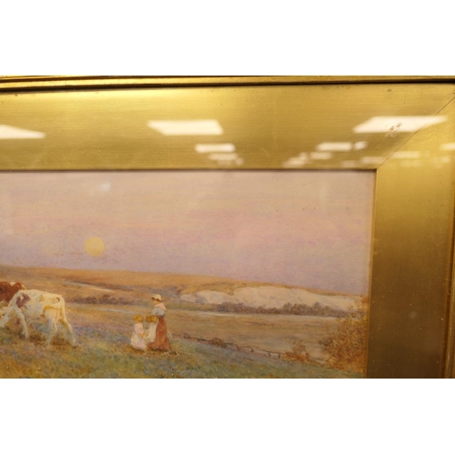 548 - Thomas James Lloyd (1849-1910), Upland pastures, watercolour, signed and dated 1904, inscribed to th... 