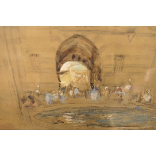 627 - Hercules Brabazon Brabazon (1821-1906), 'An Eastern bath', watercolour and bodycolour over pencil, 2... 