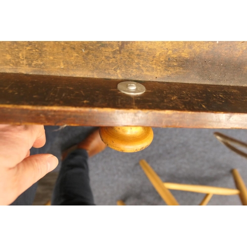 911 - Victorian pitch pine dresser, late 19th Century, fitted with two central short drawers and two long ... 