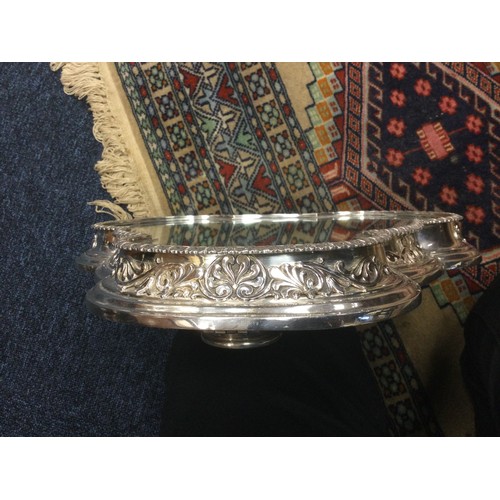 161 - Fine Victorian silver centrepiece, by Frederick Elkington, Birmingham 1868, in Egyptian Revival styl... 