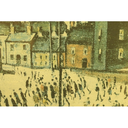 530 - Laurence Stephen Lowry (1887-1976), An industrial town, limited edition coloured print, numbered 448... 