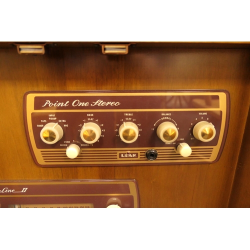 670 - 1960s walnut stereo cabinet enclosing a Garrard model 301 turntable (with replaced Linn Basik Plus t... 