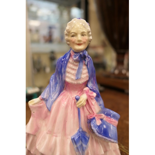 54 - Royal Doulton china figure 'Gentle Woman', HN1632, designed by L Harradine, issued 1934-49, in a rar... 