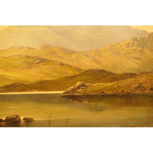 586 - Arthur Gilbert (1819-95), Trout fishing, Snowdonia, oil on canvas, signed and dated 1892, 50cm x 75c... 