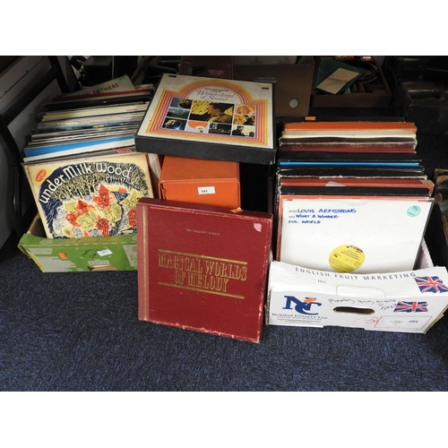 101 - Mixed genre LPs including jazz, classical etc and two empty record cases