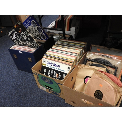 113 - Mixed genre records including jazz, classical etc and a small quantity of 78rpm records (4 boxes)