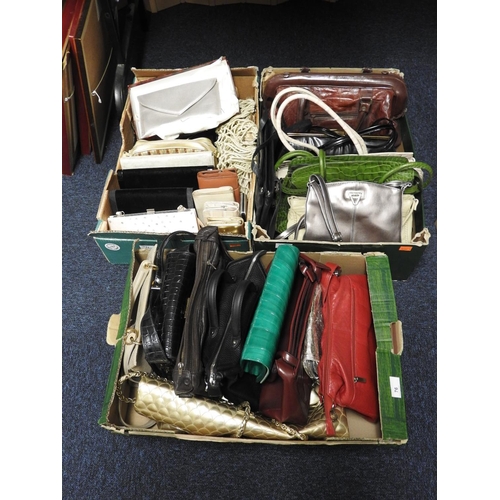 76 - Collection of ladies handbags and purses, including Renata, Italy (3 boxes)