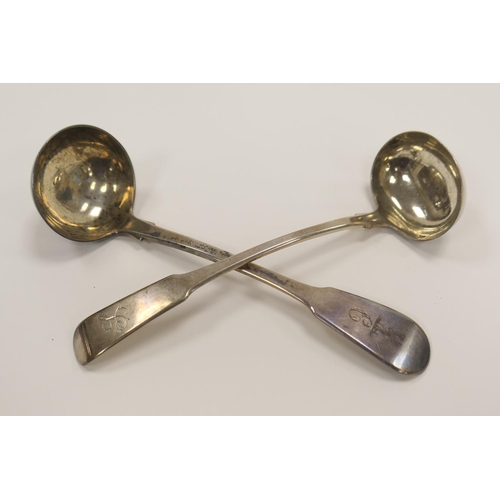 330 - Provincial Scottish silver toddy ladle by John Heron (Greenock), Glasgow 1816, weight approx. 30g; a... 