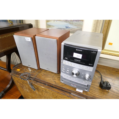 525 - Sony S Master mini stereo system