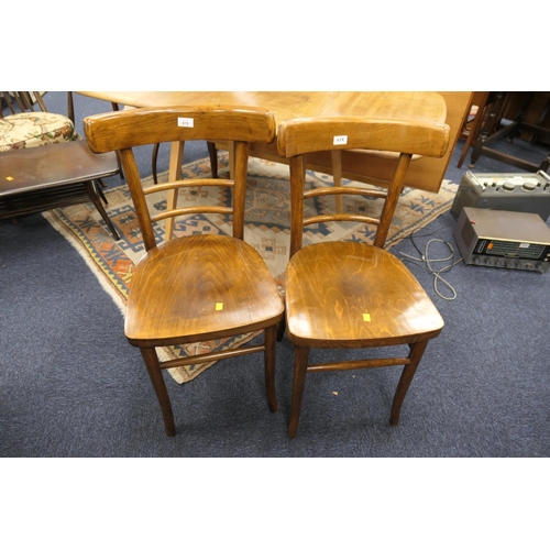 678 - Pair of bentwood side chairs