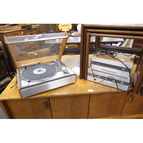 679 - Leak Delta turntable; also a Leak Delta 70 amplifier and a Leak Delta FM tuner (3)