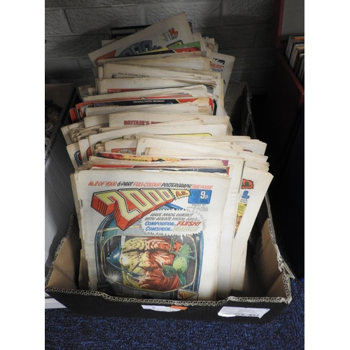 8 - Mixed vintage comics, mainly 2000 AD and Tornado (1 box). Some early issues of each