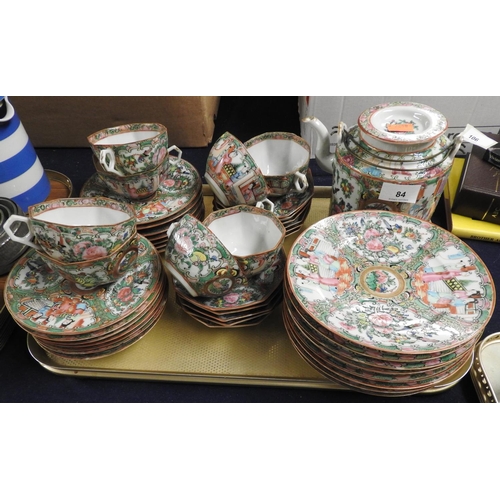 84 - Cantonese porcelain tea service