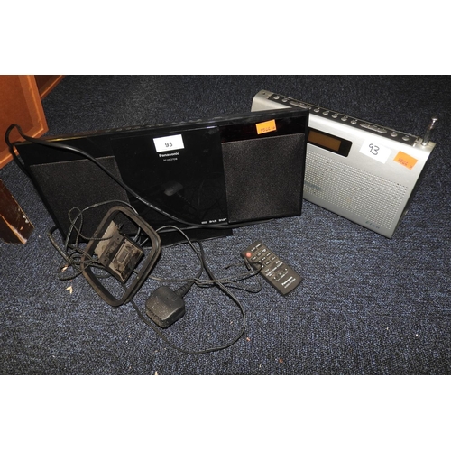 93 - Panasonic SH-HC27DB CD/radio complete with remote control and a Pure DAB radio (2)