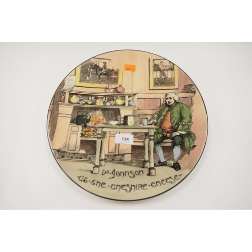 134 - Royal Doulton Seriesware plate 'Dr. Johnson at the Cheshire Cheese', 34cm diameter