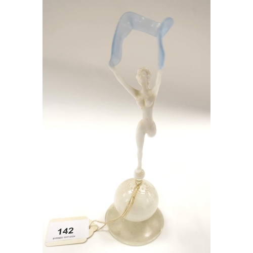 142 - Venetian glass ribbon dancer in the style of Bimini, height 20cm