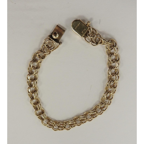 262 - 10ct gold Airflex multi-chainlink bracelet, bracelet length 18cm, weight approx. 9.5g