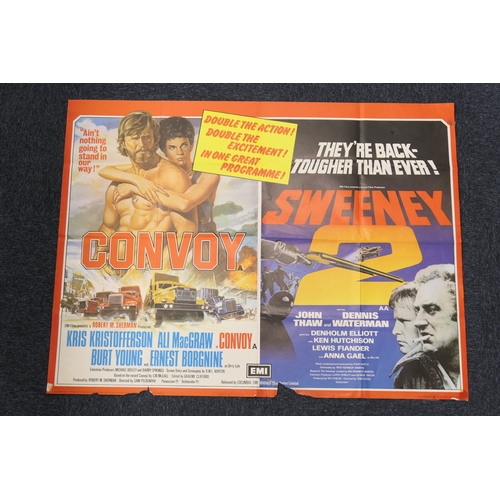 328 - Ten UK cinema double bill quad posters (40