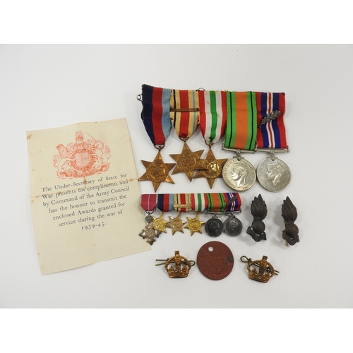 304 - Second World War medal group including 39/45 Star, Africa and Italy Stars, the War medal and Defence... 