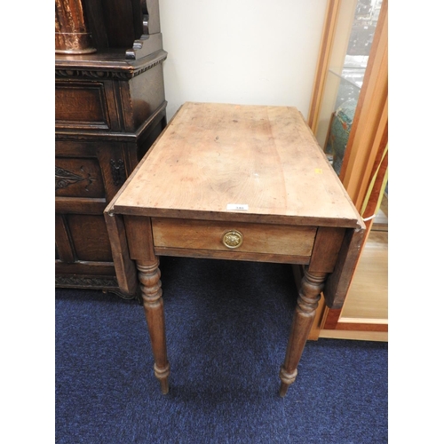 340 - Victorian stripped wooden Pembroke table