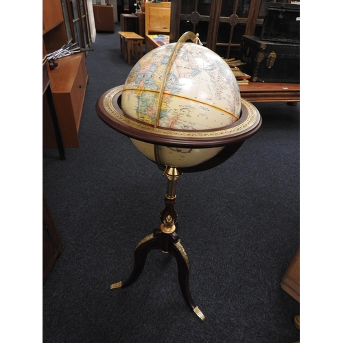 363 - Franklin Mint Royal Geographical Society world globe on stand