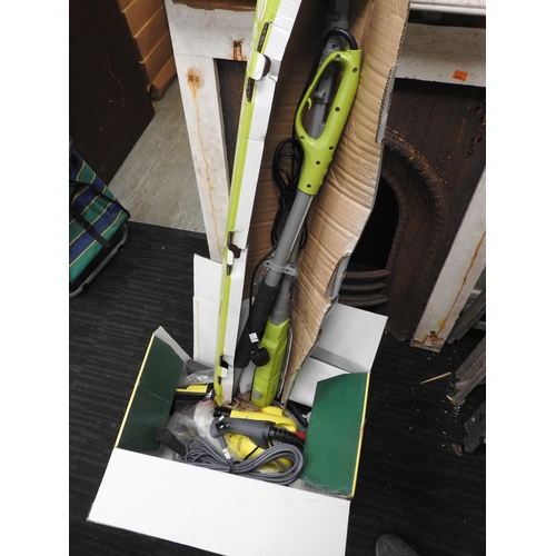 479 - Electrolux steam cleaner and a garden pole chainsaw (2)