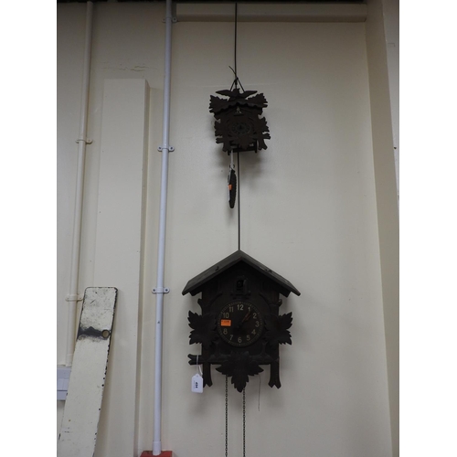 494 - Two cuckoo clocks (probably incomplete)