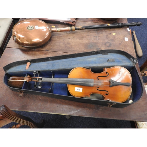 523 - Student's violin with 14