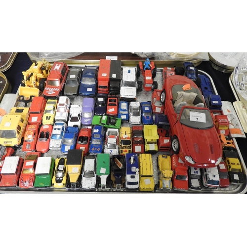 7 - Played with die cast and other vehicles including a Maisto Jaguar XK series, scale 1:18 vehicle and ... 