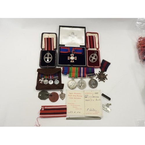 292 - Queen Alexandra's Nursing Corps medal group to Major Joan Salmon Q.A.R.A.N.C. including Royal Red Cr... 