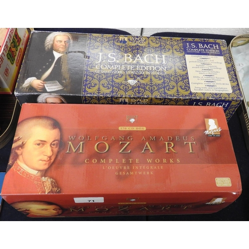 71 - Mozart and Bach complete edition CD box sets (2)