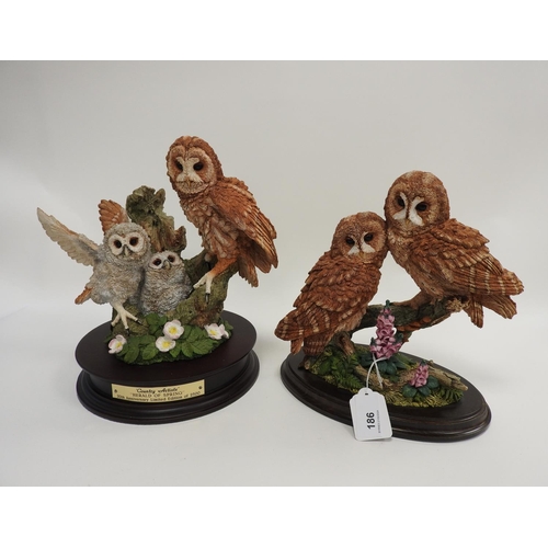 186 - Country Artists figure group 'The Herald of Spring', 20th Anniversary limited edition; also Tawny Ow... 