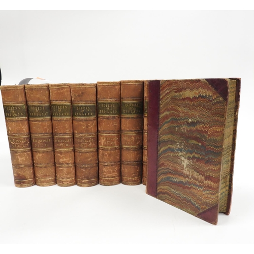 196 - Strickland (Agnes), 'The Lives of the Queens of England', 4th Edition, published 1854, 8 Vols