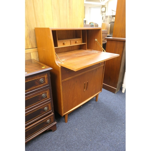 455 - Jentique teak bureau, circa 1970, width 76cm, height 107cm