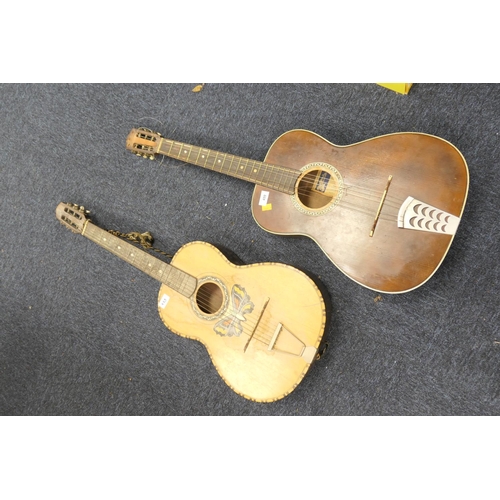 459 - Italian classical guitar, dated 1957; also a further classical guitar (2)